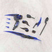 Kotobukiya MH69J, gray frame, clear-blue blades, handle and joints laid out