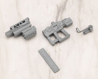Kotobukiya MW49J, separate SMG barrel, receiver, launcher, stock and magazine components