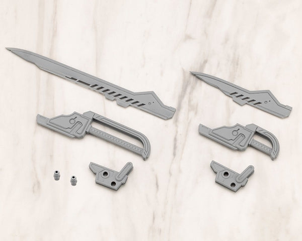 Kotobukiya MW51J, physical sample showing both blades, hilts and connection parts