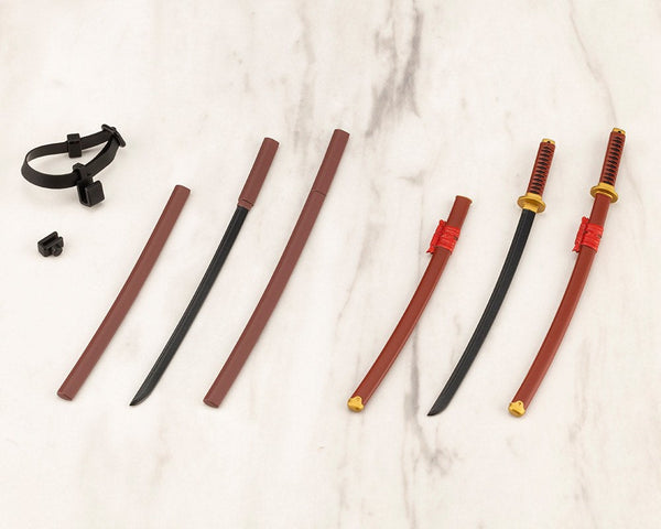 Kotobukiya MW56, full Blacksword accessory set with two sword styles and belt