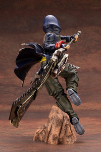 Kotobukiya PP907, rear view of figure and rocky base
