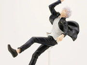 Kotobukiya PV136 ARTFX J Satoru Gojo Hidden Inventory / Premature Death Ver., close view of the floating pose and uniform