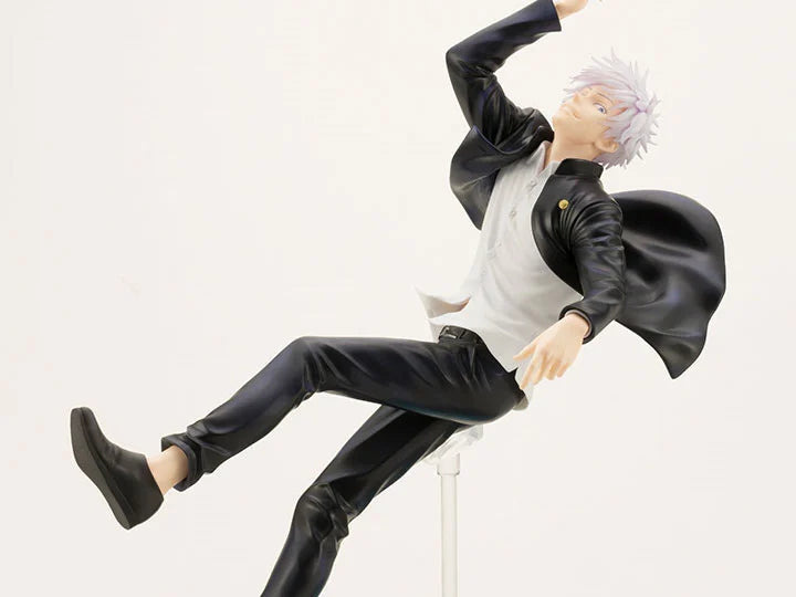 Kotobukiya PV136 ARTFX J Satoru Gojo Hidden Inventory / Premature Death Ver., close view of the floating pose and uniform
