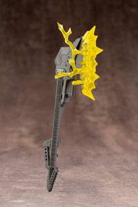 Kotobukiya RW005 Live Axe fitted with the yellow electric-effect part