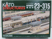 Kato 23-315 actual N scale station office / signal tower kit physical package