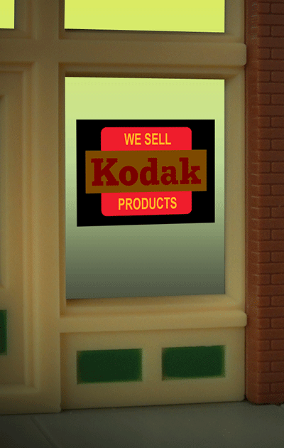 Miller Engineering Kodak Window Sign — exact product reference