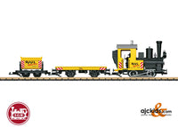 LGB 72504 locomotive and construction cars