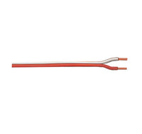 Close-up of the two separate insulated conductors and exposed wire ends of LGB 50130.