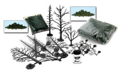 Woodland Scenics LK953 tree armatures, foliage bags and Hob-e-Tac adhesive