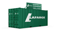 "VS" LA FARGE 20' Std. height container with Magnetic system, Corrugated-side. JTC-205437 (205437) exact product view 5