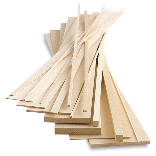 Midwest Products 4068 basswood strip, 1/4 x 3/8 x 24 inches, 16 pieces