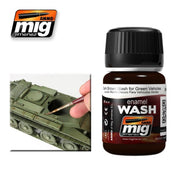 AMMO A.MIG-1005 Dark Brown Wash for Green Vehicles
