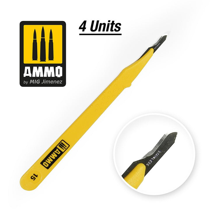 AMMO A.MIG-8693 Standard Curved Blades, 4 pieces