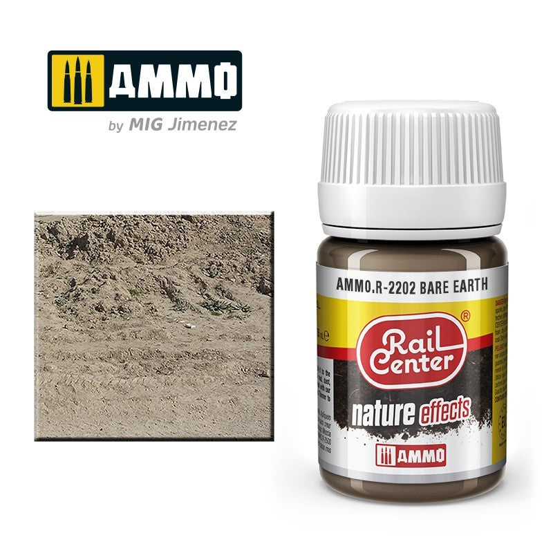 AMMO by Mig Jimenez R-2202 Bare Earth 35 mL Rail Center weathering effect