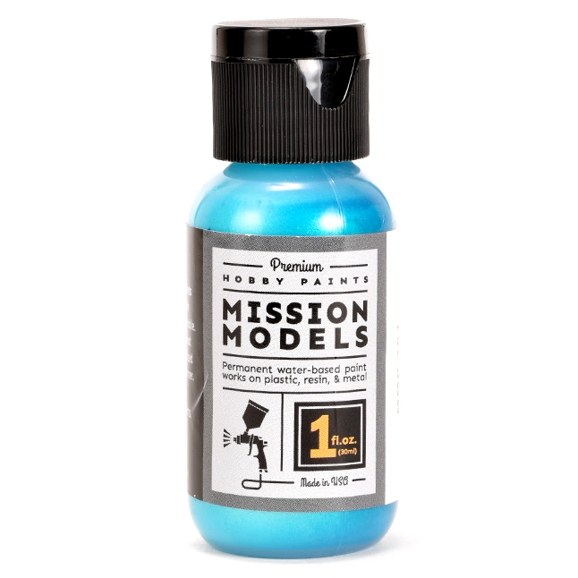 Mission Models MMP-161 Iridescent Turquoise Acrylic Paint – 1 fl oz