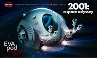 Moebius 2001-4 EVA Pod kit package artwork showing 1/8 scale and skill level 3