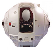 Moebius 2001-4 EVA Pod assembled model showing the open rear hatch and interior