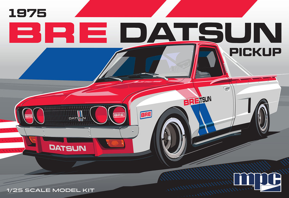 MPC1029 1975 Datsun Pickup BRE model kit box art