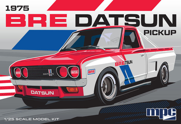 MPC1029 1975 Datsun Pickup BRE model kit box art