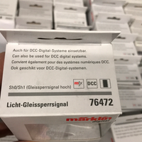 Märklin 76472 package label identifying the Sh0/Sh1 high-mounted signal and supported digital systems.
