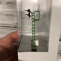 Side view of the Märklin 76480 distant signal, lattice mast and mounting base.