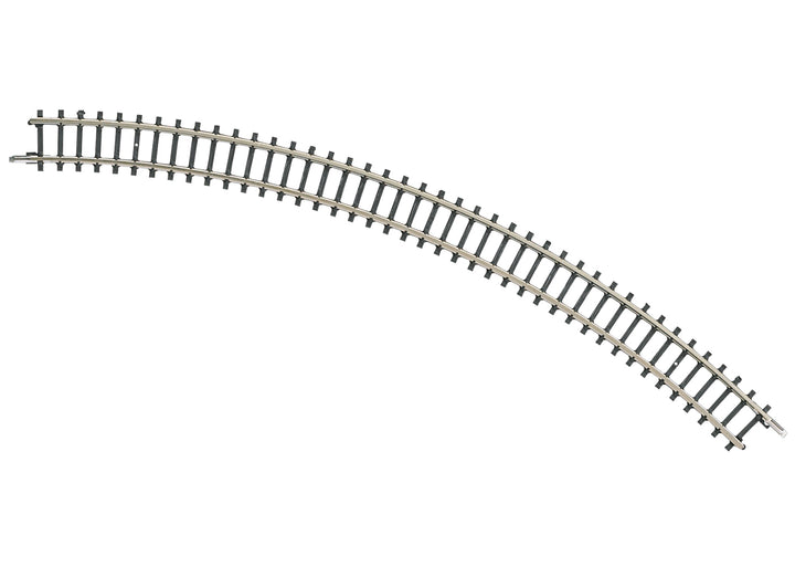 One Märklin 8520 Z scale curved track section with a 195 mm radius and 45-degree arc.