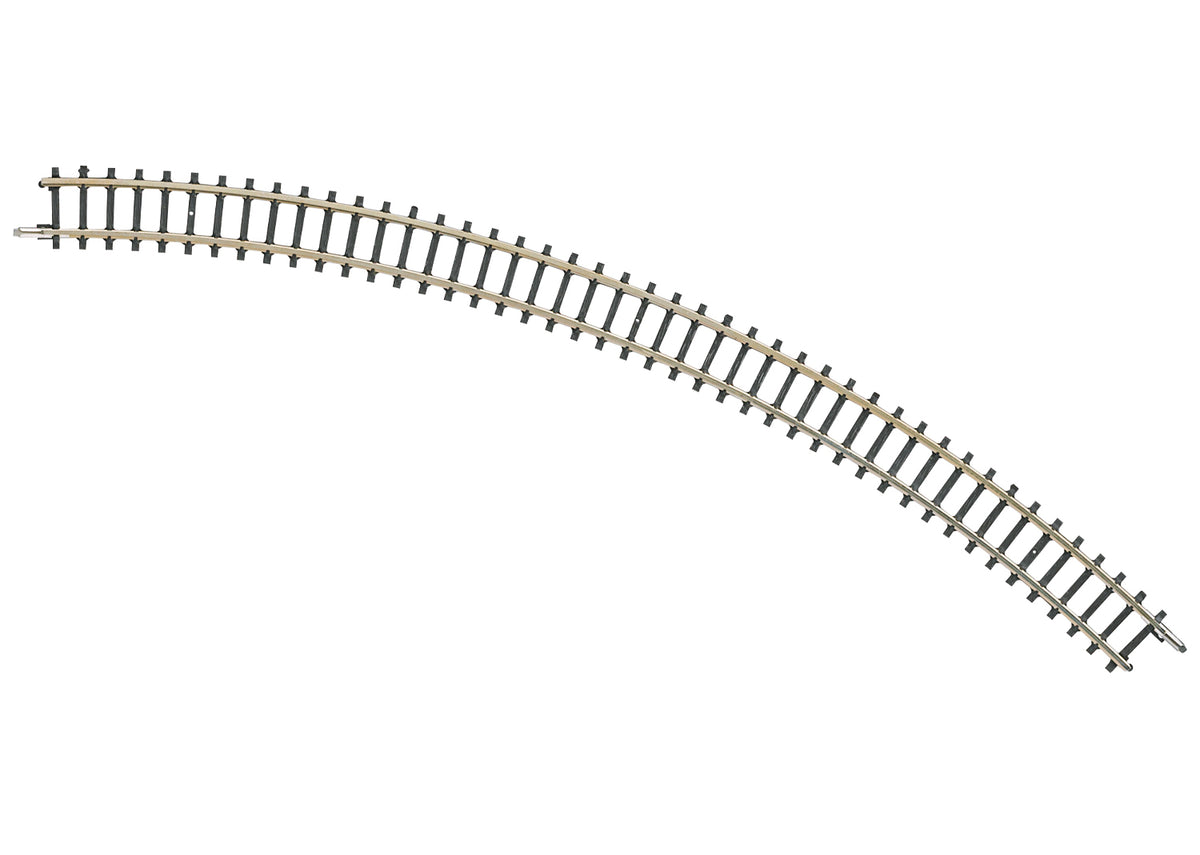 One Märklin 8530 Z scale curved track section with a 220 mm radius and 45-degree arc.