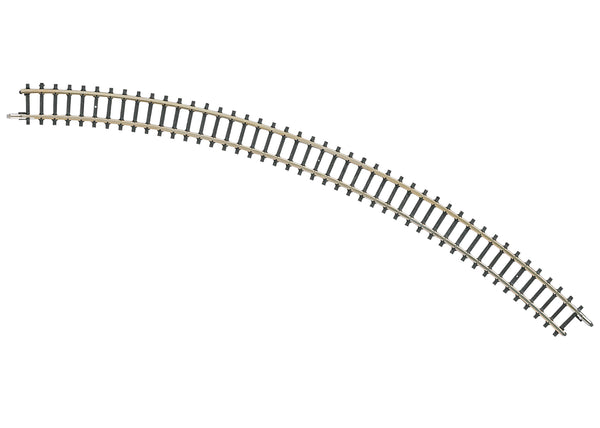 One Märklin 8530 Z scale curved track section with a 220 mm radius and 45-degree arc.