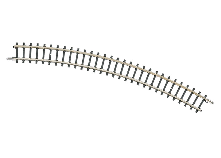 One Märklin 8531 Z scale curved track section with a 220 mm radius and 30-degree arc.