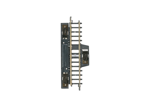 Märklin 8589 straight Z scale circuit track with its switching contacts and terminal clips.