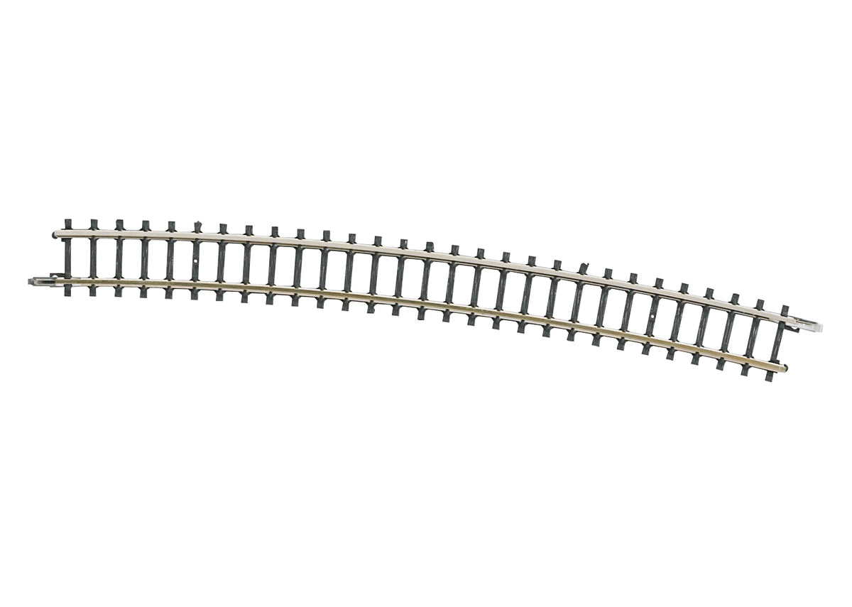Märklin 8591 shallow curved Z scale track section with a 13-degree arc.