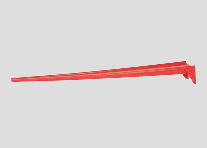 Red Märklin 8974 Z scale rerailer with a tapered guide ramp.