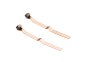 Pair of Märklin 89871 long metal-strip motor brushes with carbon contact ends.