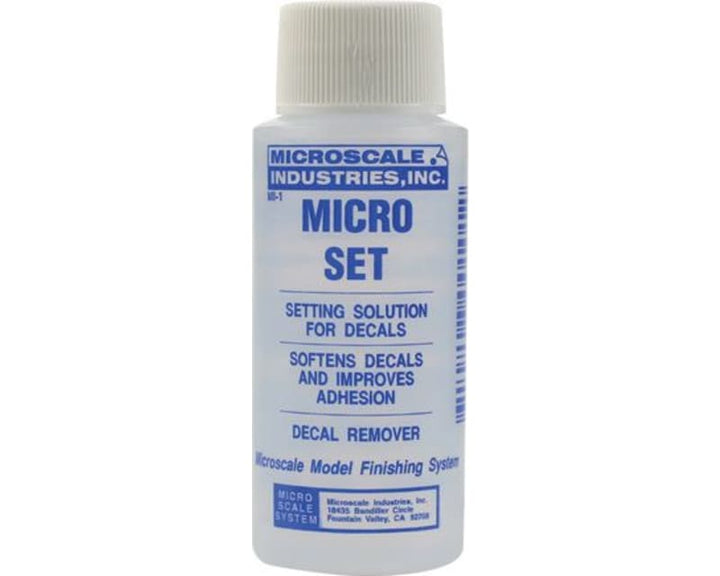 Microscale Micro Set MI-1 decal setting solution 1 oz bottle
