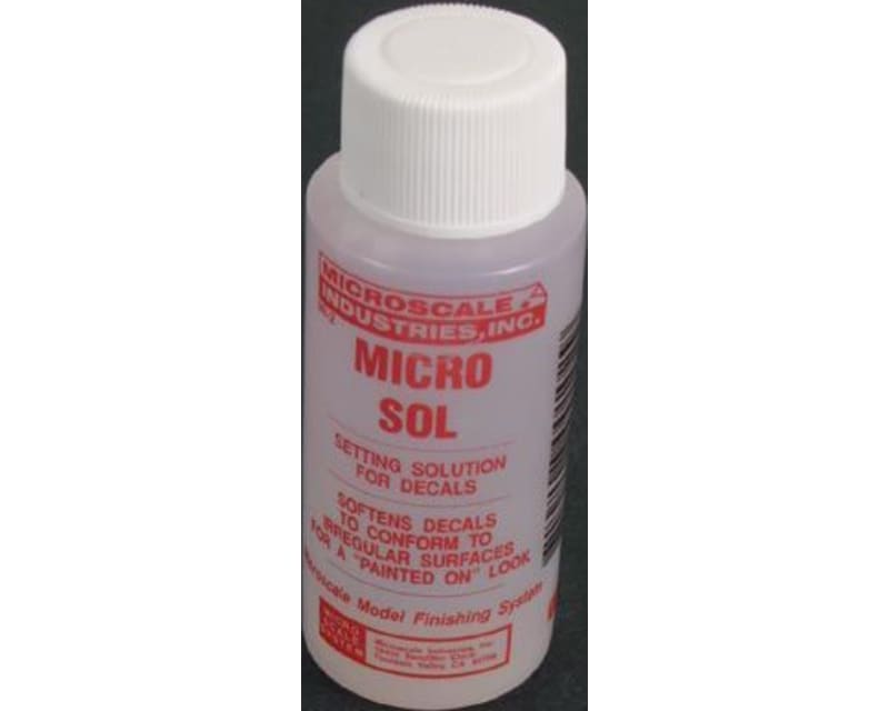 Microscale Micro Sol MI-2 decal setting solution 1 oz bottle