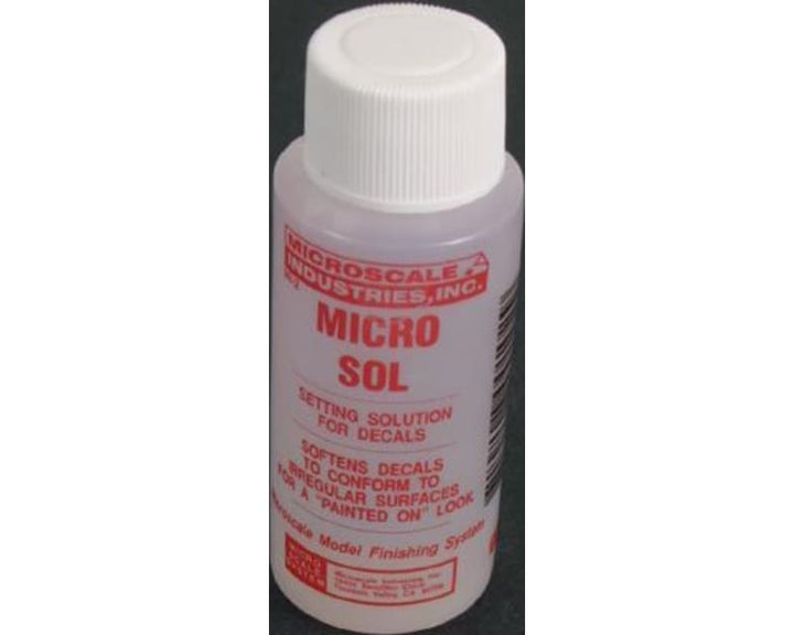 Microscale Micro Sol MI-2 decal setting solution 1 oz bottle