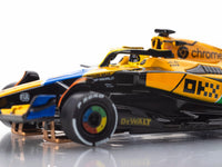 AFX McLaren F1 MCL38 #4 Senna Monaco 2024 HO Slot Car — official product view 5