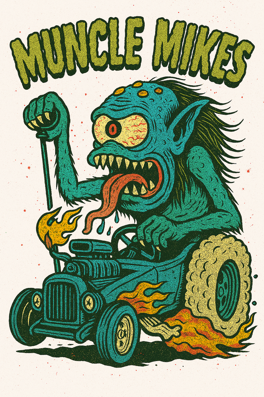 Muncle Mikes Hot Rod and Rat Rod Shirt Mayhem! Monster Rods! (002)