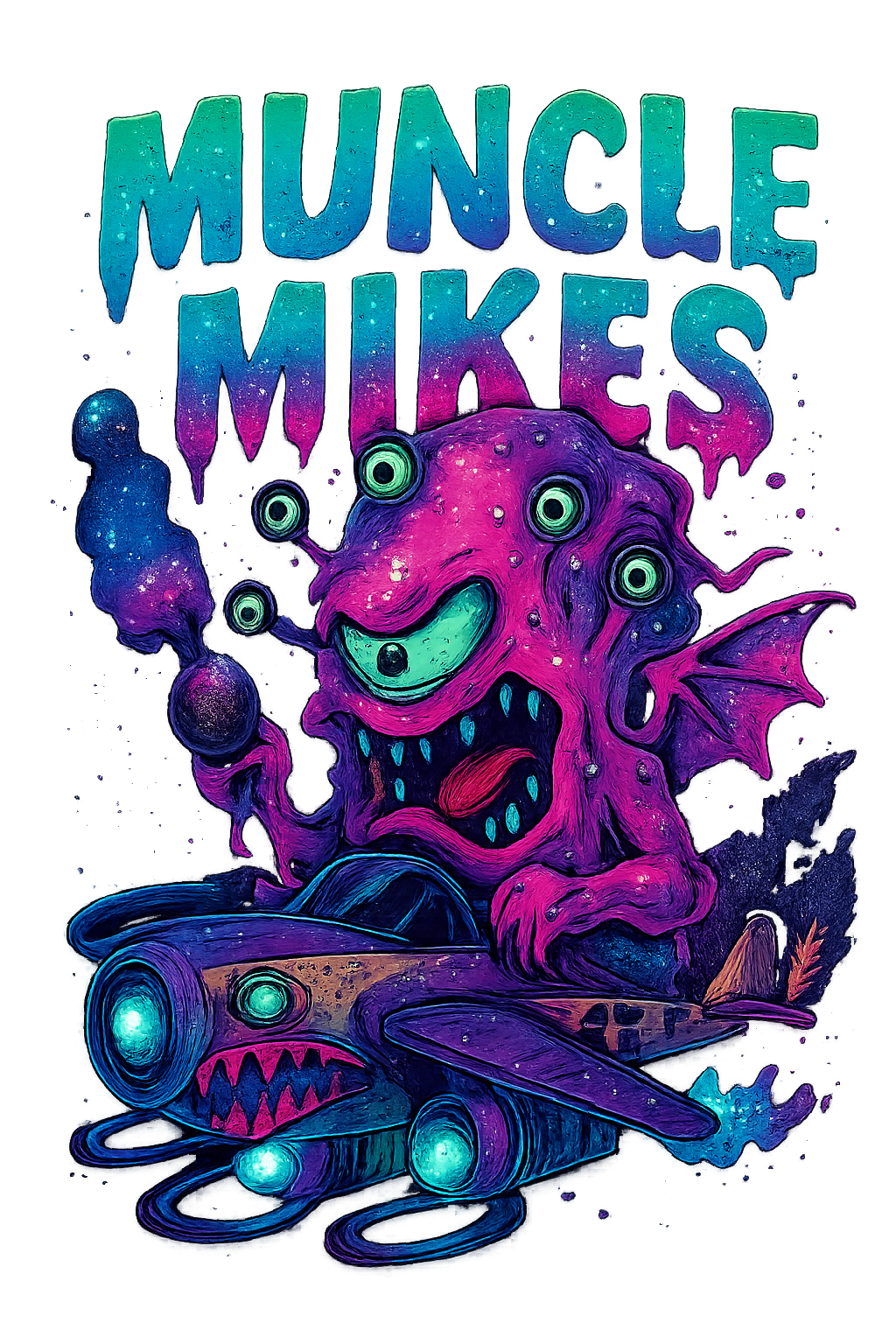 Muncle Mikes Hot Rod and Rat Rod Shirt Mayhem! Monster Rods! (005)