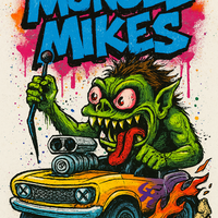 Muncle Mikes Hot Rod and Rat Rod Shirt Mayhem! Monster Rods! (006)