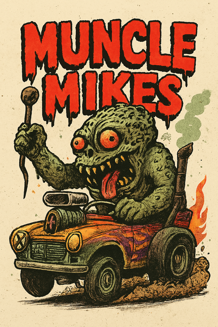 Muncle Mikes Hot Rod and Rat Rod Shirt Mayhem! Monster Rods! (007)