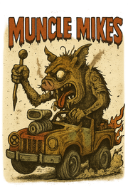 Muncle Mikes Hot Rod and Rat Rod Shirt Mayhem! Monster Rods! (008)