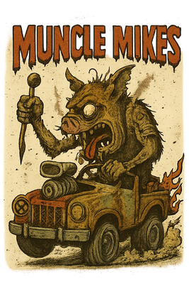 Muncle Mikes Hot Rod and Rat Rod Shirt Mayhem! Monster Rods! (008)