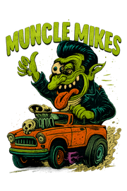 Muncle Mikes Hot Rod and Rat Rod Shirt Mayhem! Monster Rods! (010)