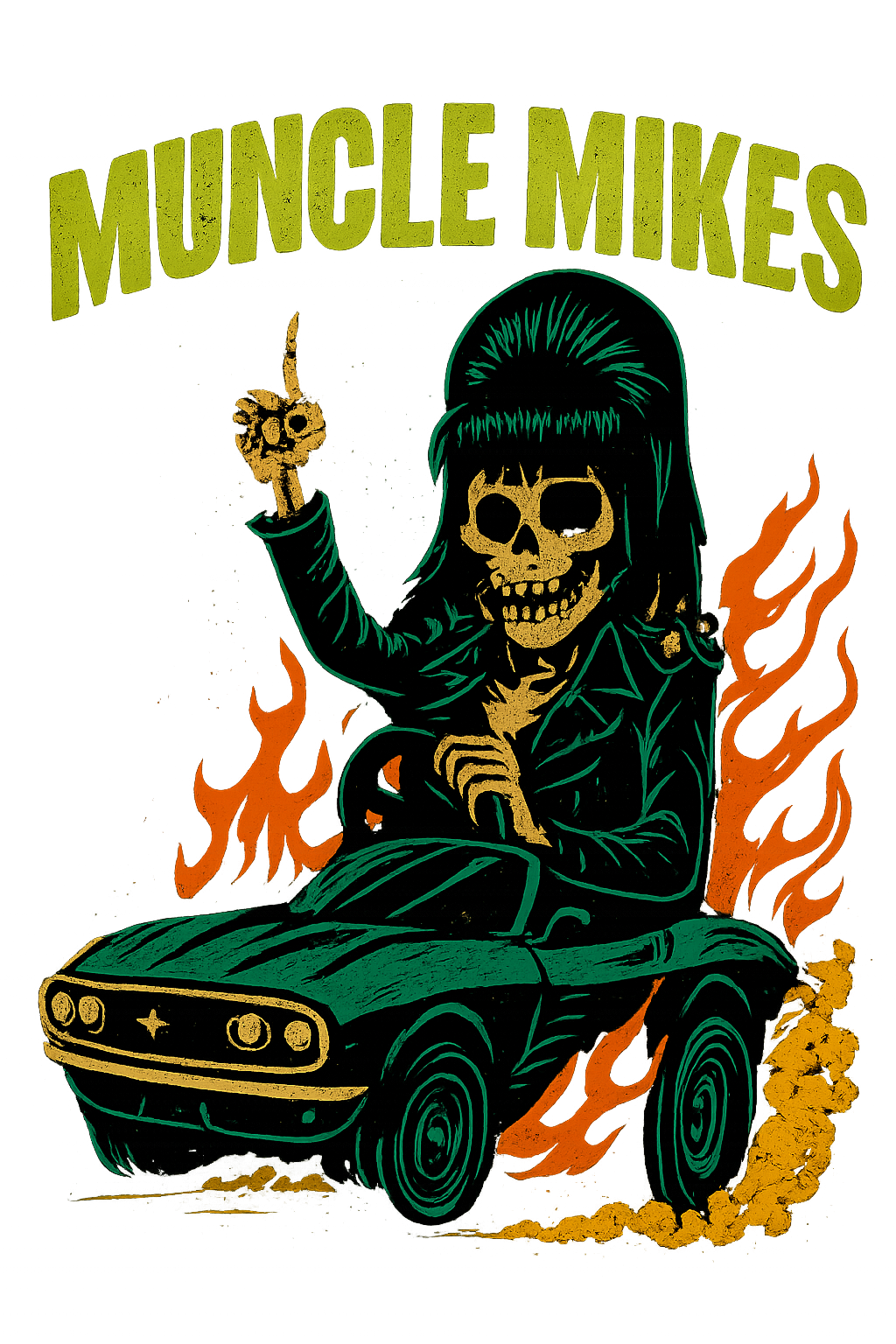 Muncle Mikes Hot Rod and Rat Rod Shirt Mayhem! Monster Rods! (012)