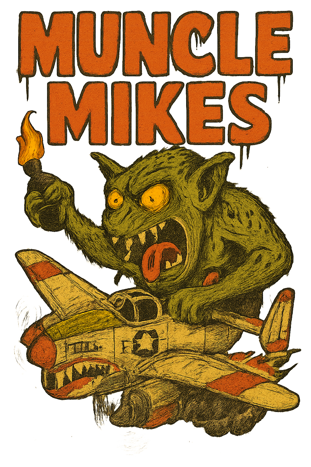 Muncle Mikes Hot Rod and Rat Rod Shirt Mayhem! Monster Rods! (001)