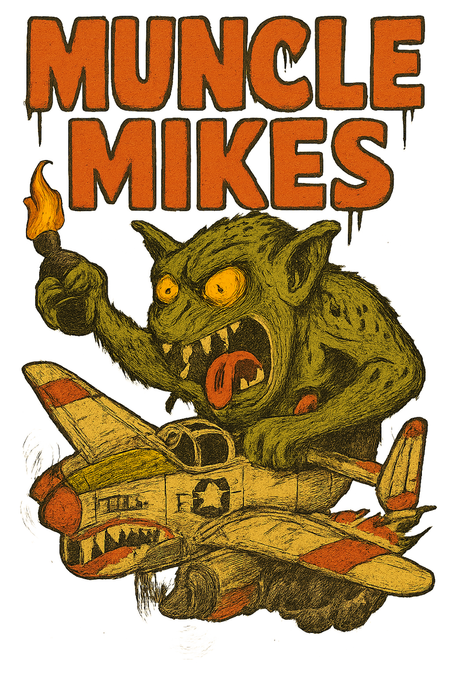 Muncle Mikes Hot Rod and Rat Rod Shirt Mayhem! Monster Rods! (001)