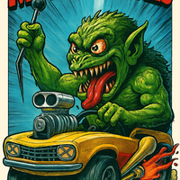 Muncle Mikes Hot Rod and Rat Rod Shirt Mayhem! Monster Rods! (003)