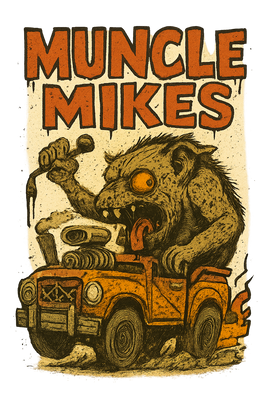 Muncle Mikes Hot Rod and Rat Rod Shirt Mayhem! Monster Rods! (009)
