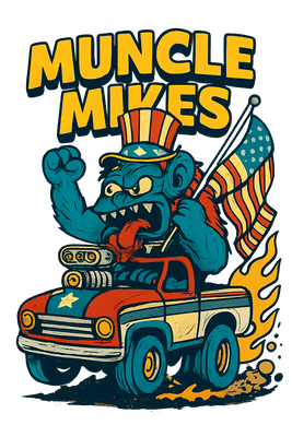 Muncle Mikes Hot Rod and Rat Rod Shirt Mayhem! Monster Rods! (026)